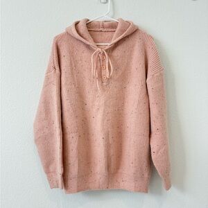 Women's Pink Hooded Sweater